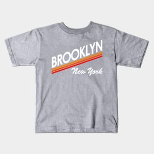 '70s Brooklyn NY (vintage distressed look) Kids T-Shirt
